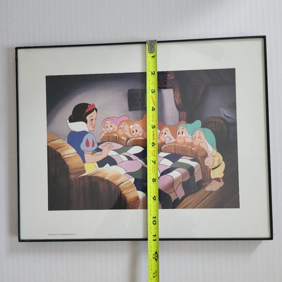 Set of 2 Disney Snow White And The 7 Dwarfs Exclusive Lithograph Portfolio 2001 - Picture 9 of 10